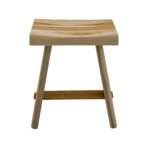Salem Teak Shower and Bath Stool with Curved Seat - Image 5