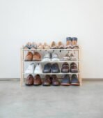 Expandable Shoe Rack (18" H)  - Steel + Wood - Image 3