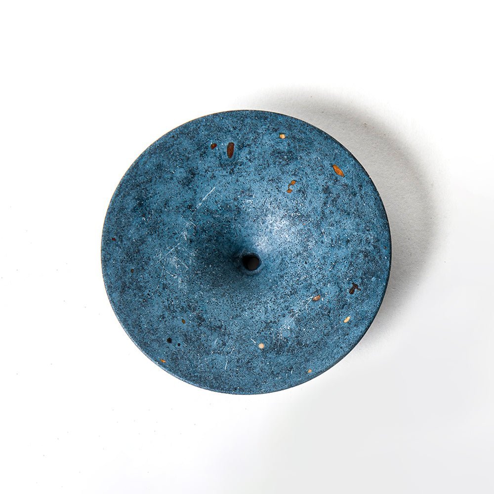dimple_wall_hook_medium_cobalt-1.jpg Dimple Wall Hook, Medium | Cobalt Terrazzo - Image 1