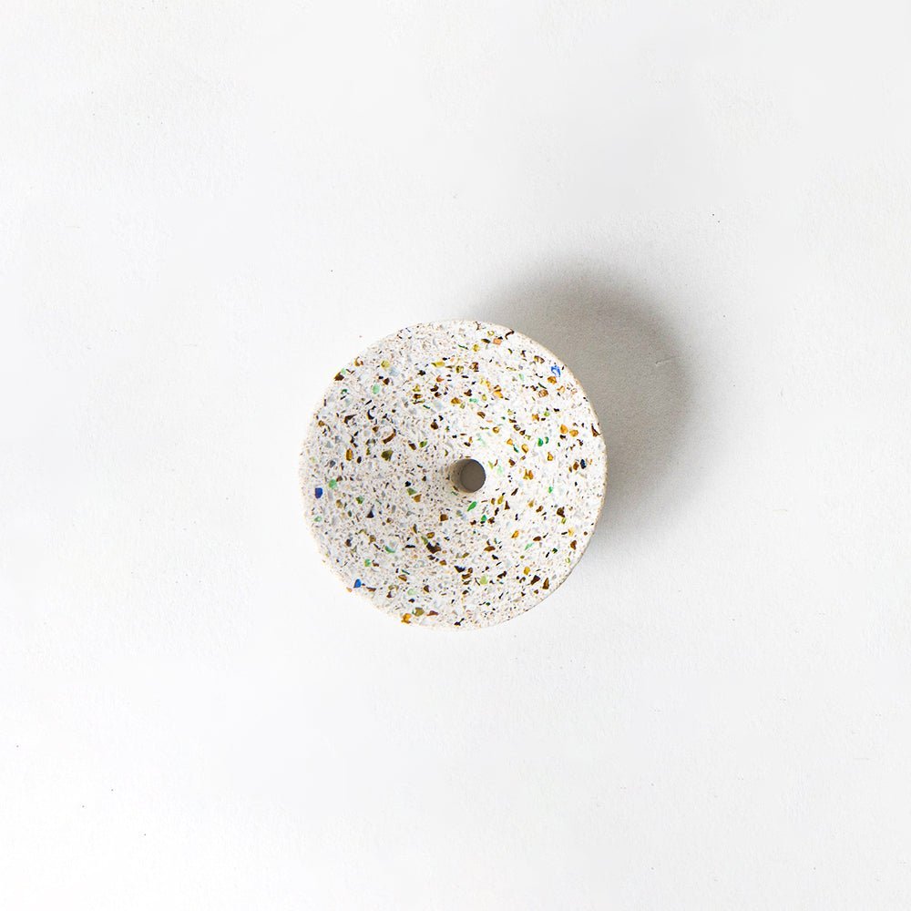 dimple_wall_hook_small_white-1.jpg Dimple Wall Hook, Small | White Terrazzo - Image 1