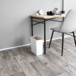 Trash Can - Rectangle - Steel + Wood - Image 2