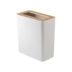 Trash Can - Rectangle - Steel + Wood - Image 8