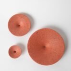 Dimple Wall Hook, Small | Coral Terrazzo - Image 2