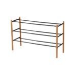 Expandable Shoe Rack (18" H)  - Steel + Wood - Image 8