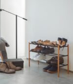 Expandable Shoe Rack (18" H)  - Steel + Wood - Image 7